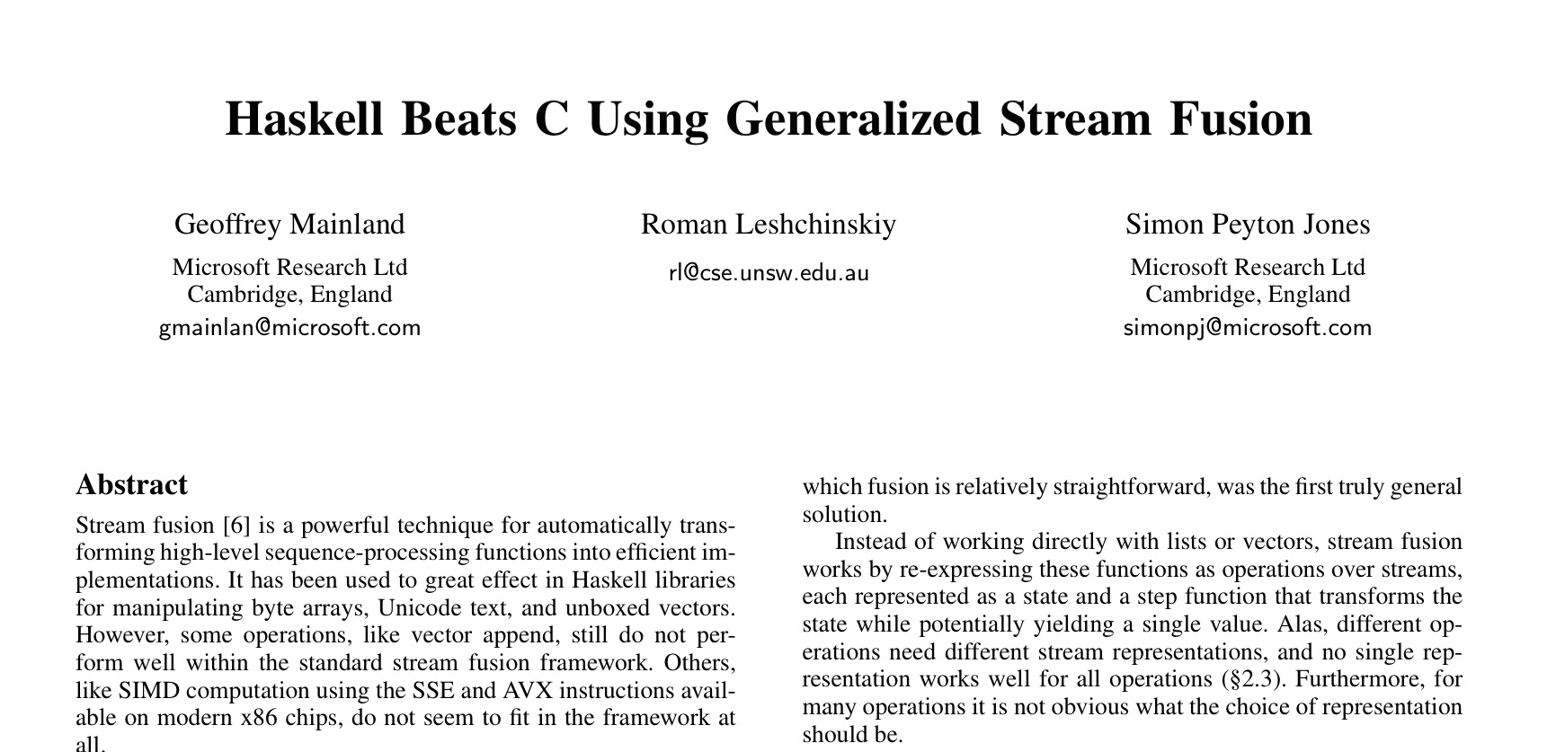 Haskell beats C